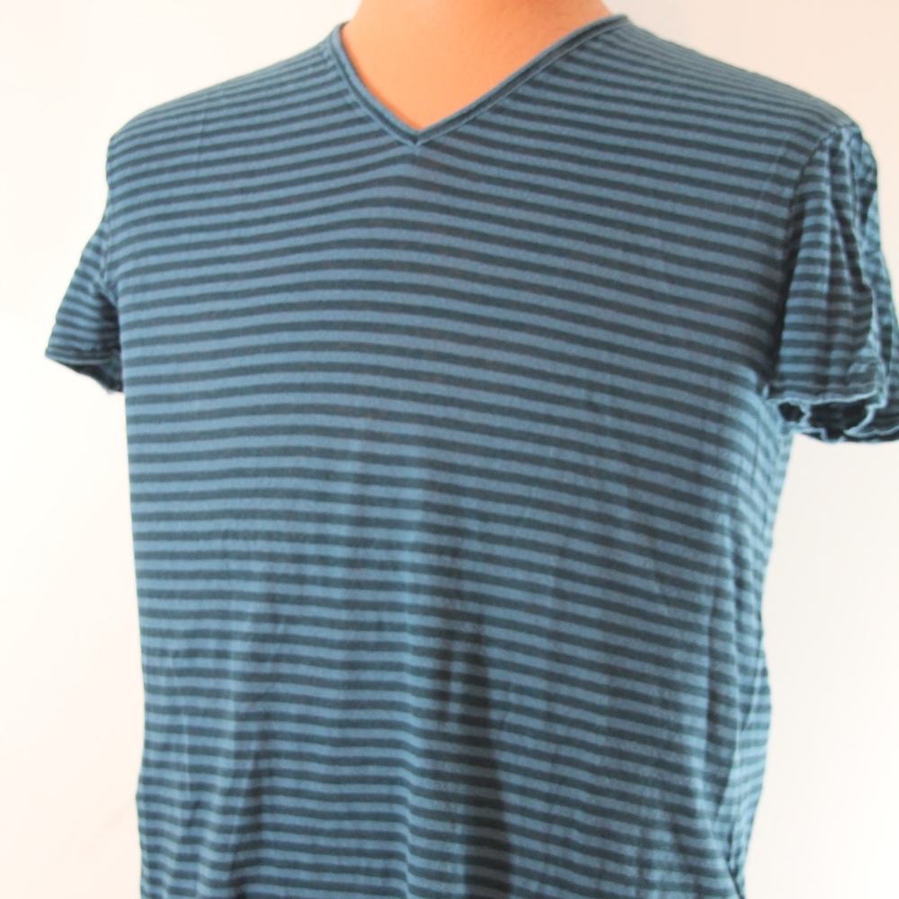 JOHN VARVATOS LUXE Royal Striped Knit T-Shirt